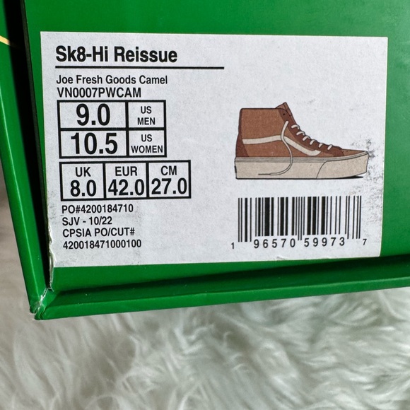 Vans Vault Sk8-Hi Reissue Platform LX Joe Freshgoods Chocolate Valley Resort NIB - Picture 8 of 8